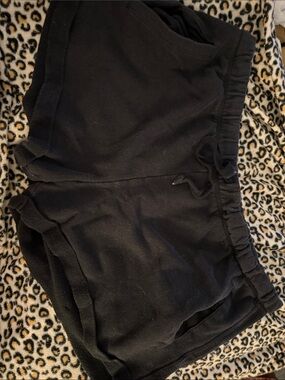 PINK Victoria's Secret Black Cozy Lounge Shorts